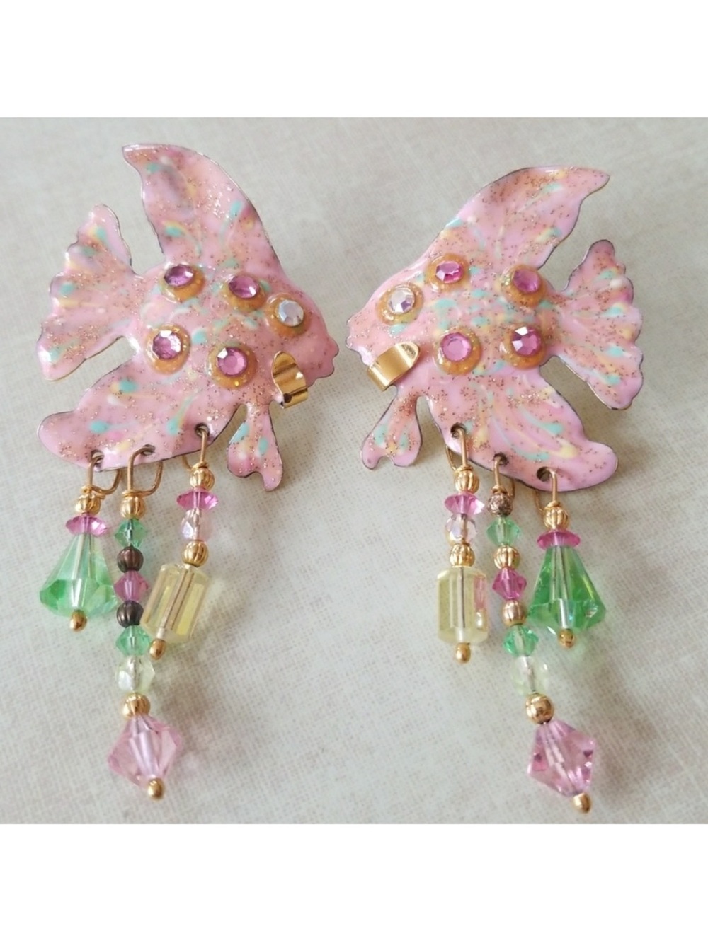 Vintage Lunch at The Ritz 🐠 runway earrings